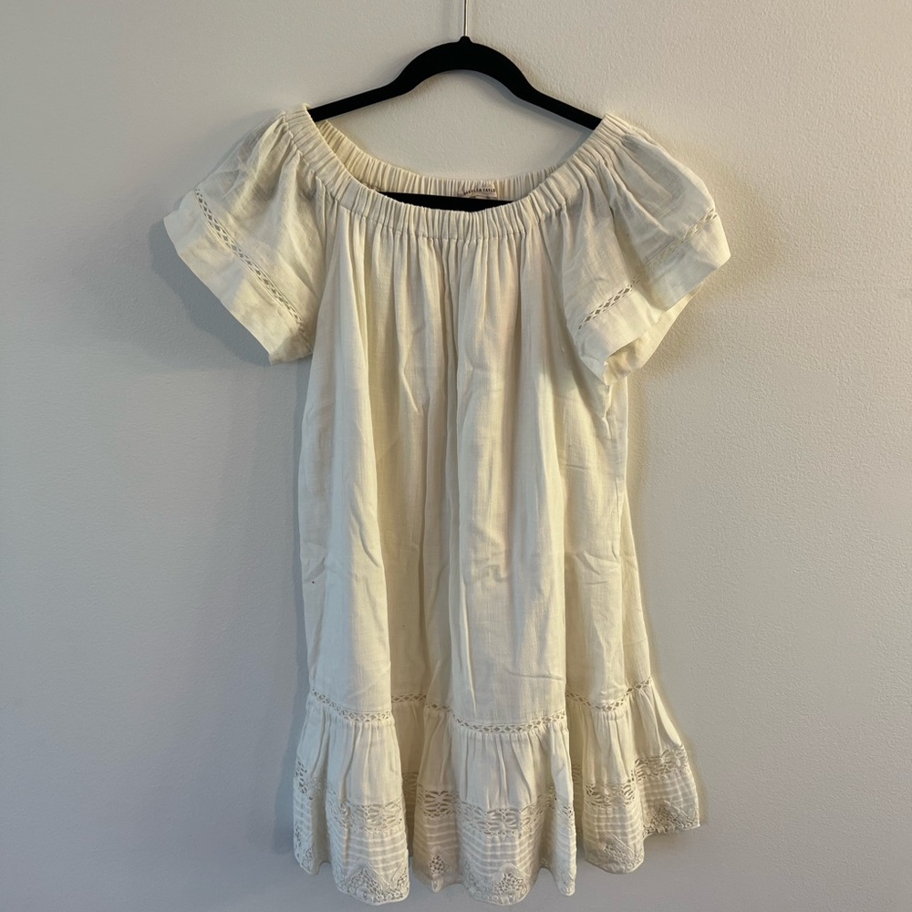 Rebecca Taylor white off the shoulder dress